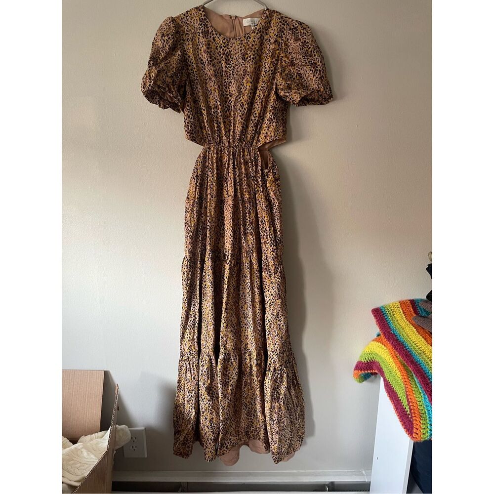 WAYF Where are you from Womens XS Cheetah Maxi Dress NEW